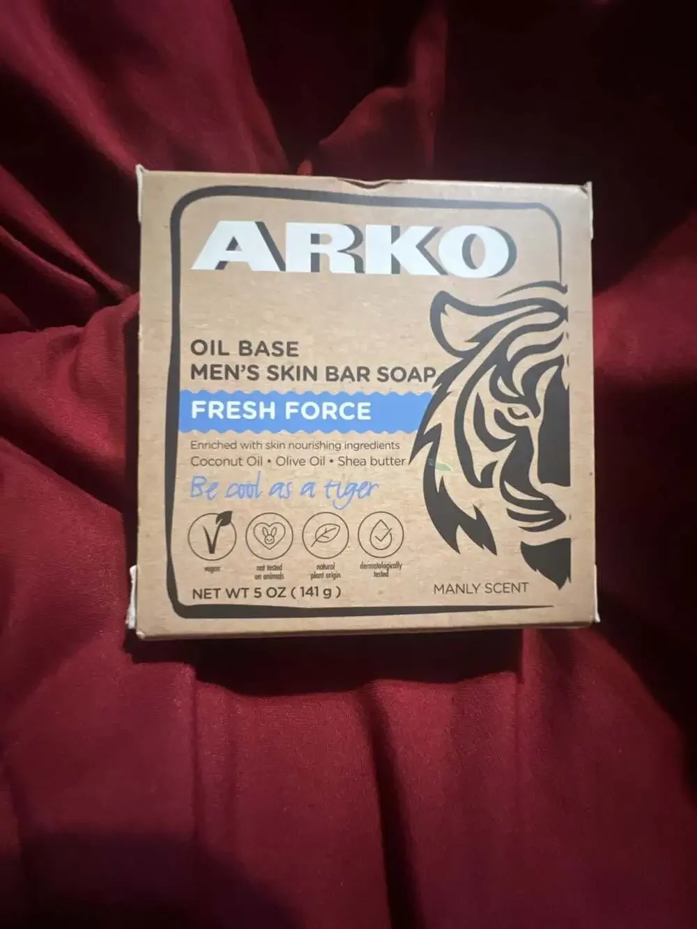 Arko Oil Base Men's Skin Bar Soap - Fresh Force